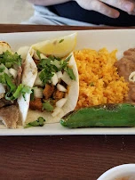 Taco Plate of Beef Fajitasand a Chiles Toreado